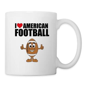 I LOVE AMERICAN FOOTBALL - SPORT - Tasse - Weiß - Rechts