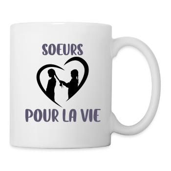 Sœurs pour la vie - Mug blanc - blanc - Droite