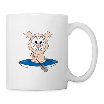 KJAK - KANU - LAMA - ALPAKA - WASSERSPORT - Tasse - Weiß - Rechts