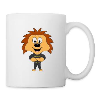 IGEL - SECURITY - BODYGUARD - TÜRSTEHER - TIER - Tasse - Weiß - Rechts