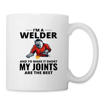 Schweißschweißer Metallbau Eisenarbeiter - Tasse - Weiß - Rechts