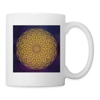 Fleur de Vie Mandala - Univers - Mug blanc - blanc - Droite