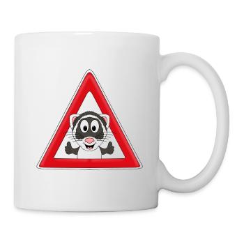 ACHTUNG FRETTCHEN - TIER - TIERISCH - KIND - BABY - Tasse - Weiß - Rechts
