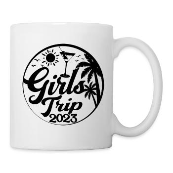 Girls Trip 2023 - Cool Girls Party Trip Vacances - Mug blanc - blanc - Droite