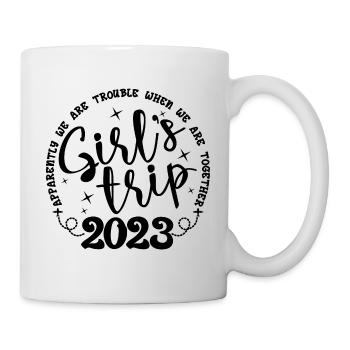 Girl's Trip 2023 Funny Girls Trip Weekend Vacation - Mug - white - Right