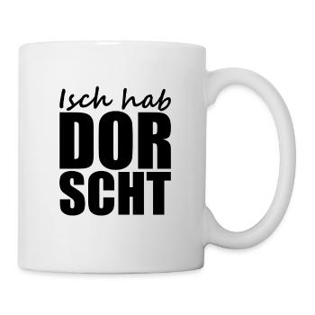 Sächsisch - Dialekt - Spruch - Tasse - Weiß - Rechts