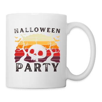 Halloween-Party - Tasse - Weiß - Rechts