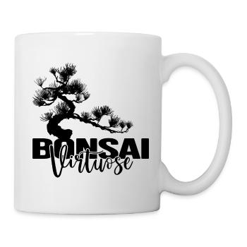 BONSAI-Baum Yamadori Nebari Bonsai-VIRTUOSE - Tasse - Weiß - Rechts