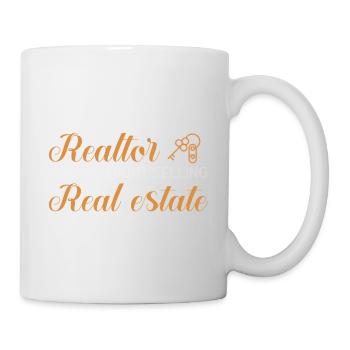 Immobilienmakler Makler Beruf Immobilien - Tasse - Weiß - Rechts