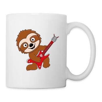 FAULTIER - GITARRE - MUSIK - MUSIKER - LIEBE - Tasse - Weiß - Rechts