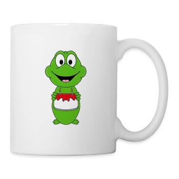 FROSCH - GEBURTSTAG - TIER - TIERISCH - Tasse - Weiß - Rechts