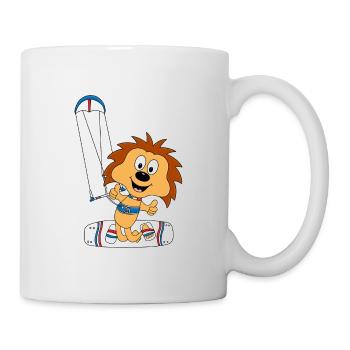 IGEL - KITE - KITER - KITESURFER - KITESURFEN - Tasse - Weiß - Rechts