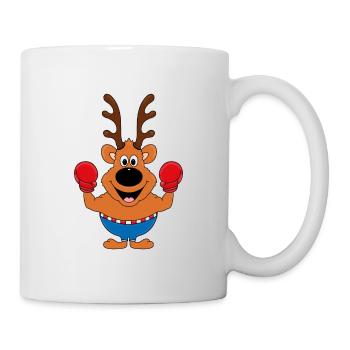 REH - BOXER - TIER - BOXEN - KAMPFSPORT - SPORT - Tasse - Weiß - Rechts