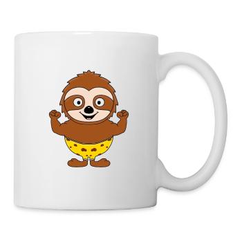 FAULTIER - FITNESS - BODYBUILDING - SPORT - TIER - Tasse - Weiß - Rechts