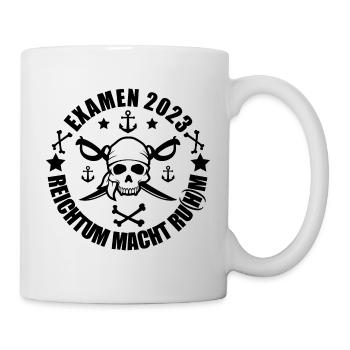 Examen 2023 Piraten Design - Tasse - Weiß - Rechts
