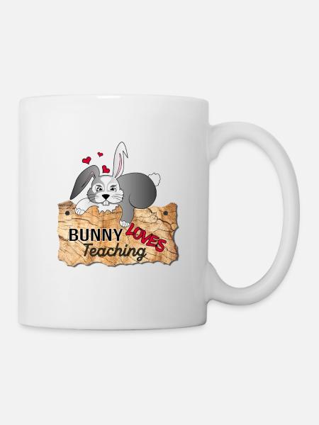 I love my rabbit school climates - Mug - white