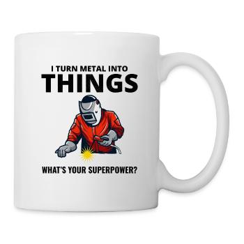Weld Welding Welder Metal Construction Ironworker - Mug - white - Right
