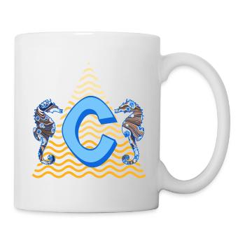 hippocampe e 262 c - Mug blanc - blanc - Droite
