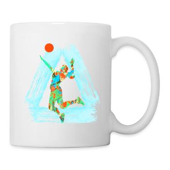 volleyballerin e 4 - Tasse - Weiß - Rechts