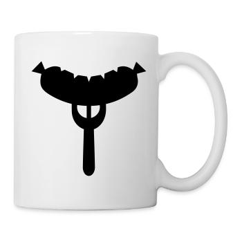 Sausage fork - Mug - white - Right