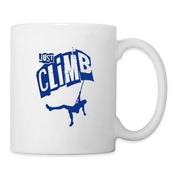 Just climb - gift for climbers - Mug - white - Right