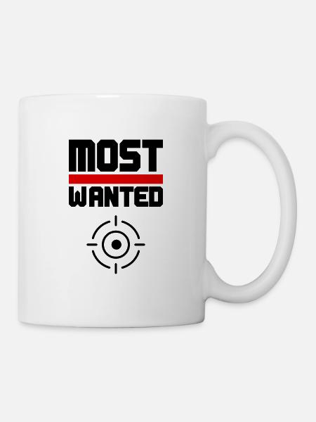 Most Wanted - Tasse - Weiß