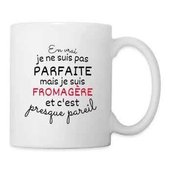 En vrai Pas Paraie Mais Fromagère - Mug blanc - blanc - Droite