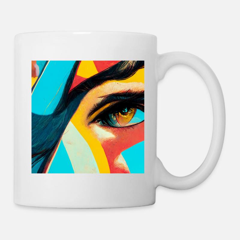 comic pop art - Mug - white
