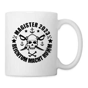 Magister 2023 Piraten Design - Tasse - Weiß - Rechts