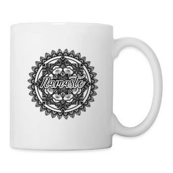 Namaste Mandala - Tasse - Weiß - Rechts