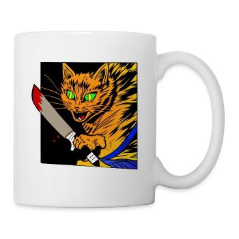 Katana Cat - Mug - white - Right