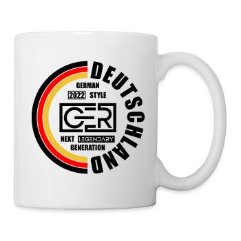 Deutschland 2022 Fan - Tasse - Weiß - Rechts