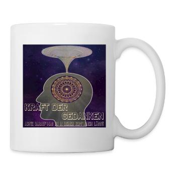 Kraft der Gedanken - Universum - Tasse - Weiß - Rechts