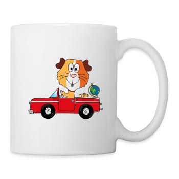 WELTENBUMMLER - MEERSCHWEINCHEN - REISE - URLAUB - Tasse - Weiß - Rechts