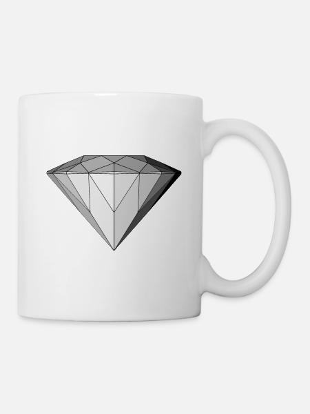 Diamant - Mug blanc - blanc