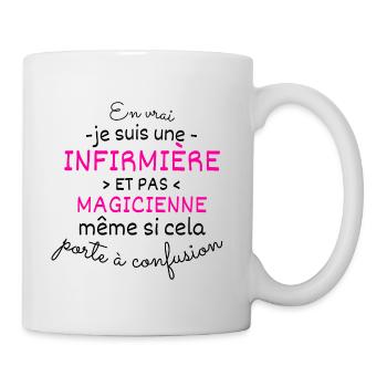 Krankenschwester und kein Zauberer - Tasse - Weiß - Rechts