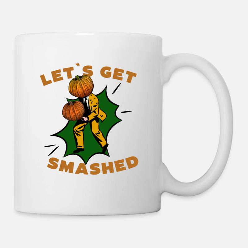 Let's Get Smashed Vintage Pumpkin - Tasse - Weiß