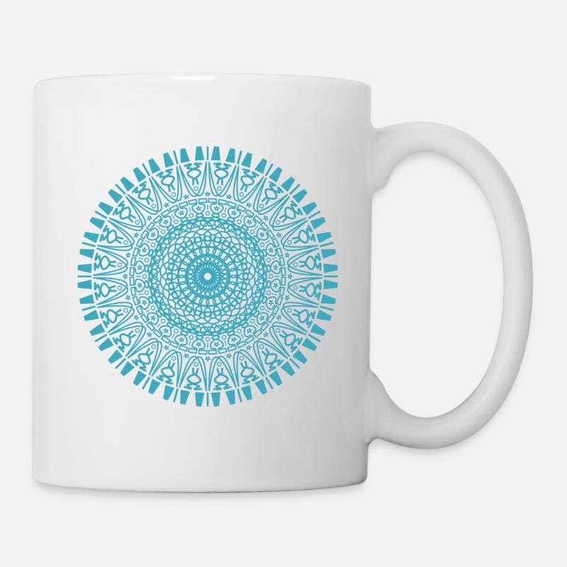 Mandala Mantra Hindouisme Bouddhisme - Mug blanc - blanc