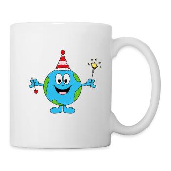 ERDE - WUNDERKERZEN - NEUJAHR - SILVESTER - BABY - Tasse - Weiß - Rechts