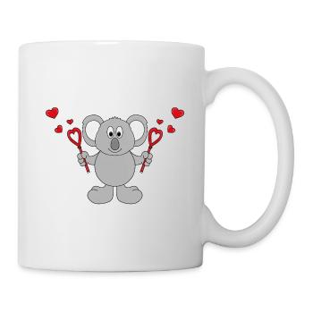 KOALA - LIEBE - LOVE - TIER - KIND - BABY - Tasse - Weiß - Rechts