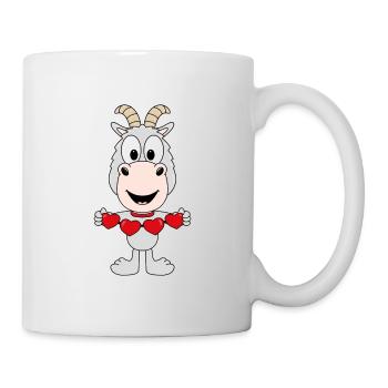 ZIEGE - LIEBE - LOVE - TIER - KIND - BABY - Tasse - Weiß - Rechts