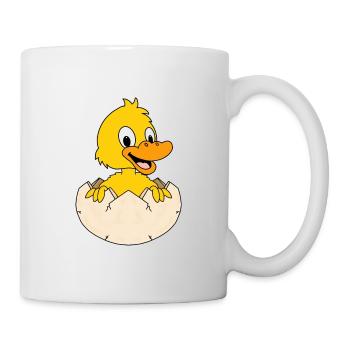 ENTE - KÜKEN - EIS - GEBURT - BABY - KIND - TIER - Tasse - Weiß - Rechts
