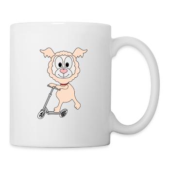 LAMA - ALPAKA - ROLLER - TIER - KIND - BABY - Tasse - Weiß - Rechts