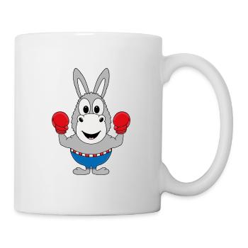 ESEL - BOXER - BOXEN - SPORT - TIER - KIND - BABY - Tasse - Weiß - Rechts