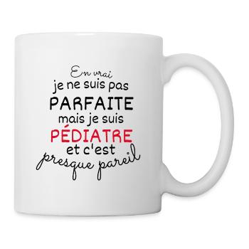 In real Not Perfect But Pediatrician - Mug - white - Right