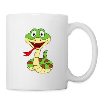 SCHLANGE - TIER - KIND - BABY - TIERISCH - TIER - Tasse - Weiß - Rechts