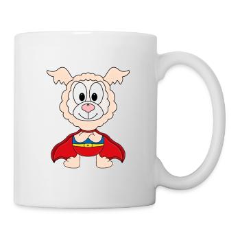ALPAKA - LAMA - SUPERHELD - TIER - KIND - BABY - Tasse - Weiß - Rechts