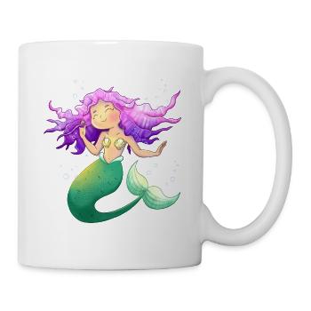 Little Mermaid Sea Girl Design - Mug - white - Right