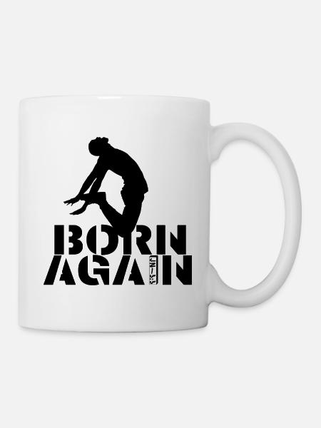 BORN AGAIN (Homme) - Jean/3:3 - Mug blanc - blanc