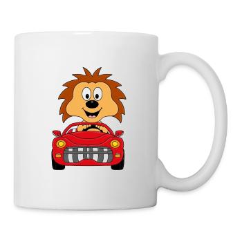 IGEL - AUTO - TIER - TIERISCH - KIND - BABY - Tasse - Weiß - Rechts